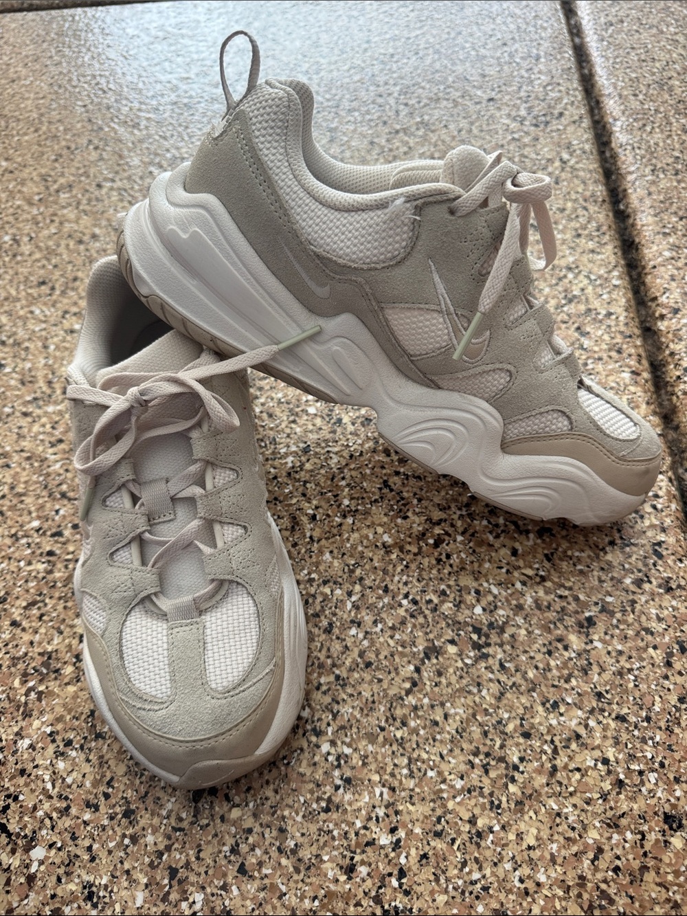 Nike Women's Beige/Tan Chunky Sneaker